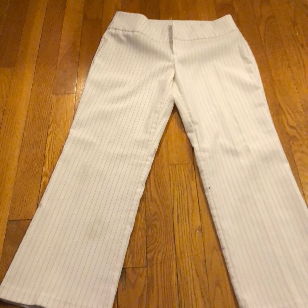 Pin Stripe white pants